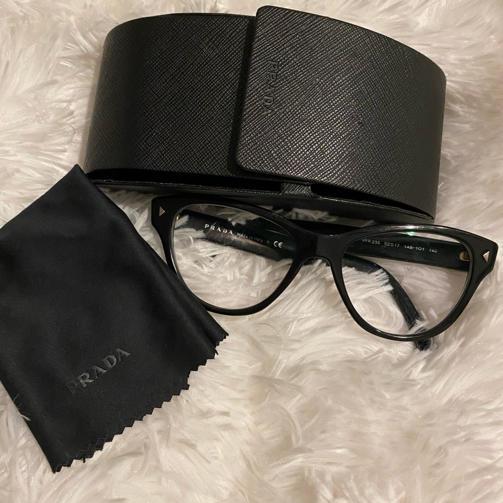 Prada Black Classic Cateye prescription Frame